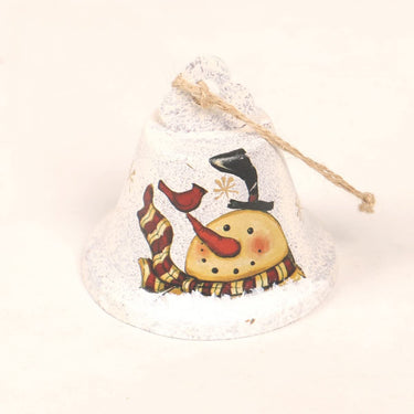 2022 Christmas Tree Hanging Decorations, Vintage Iron Santa, Small Bell, Snowman Pendant Ornment for Holiday Tree Centerpieces Winter New Year Party Supplies